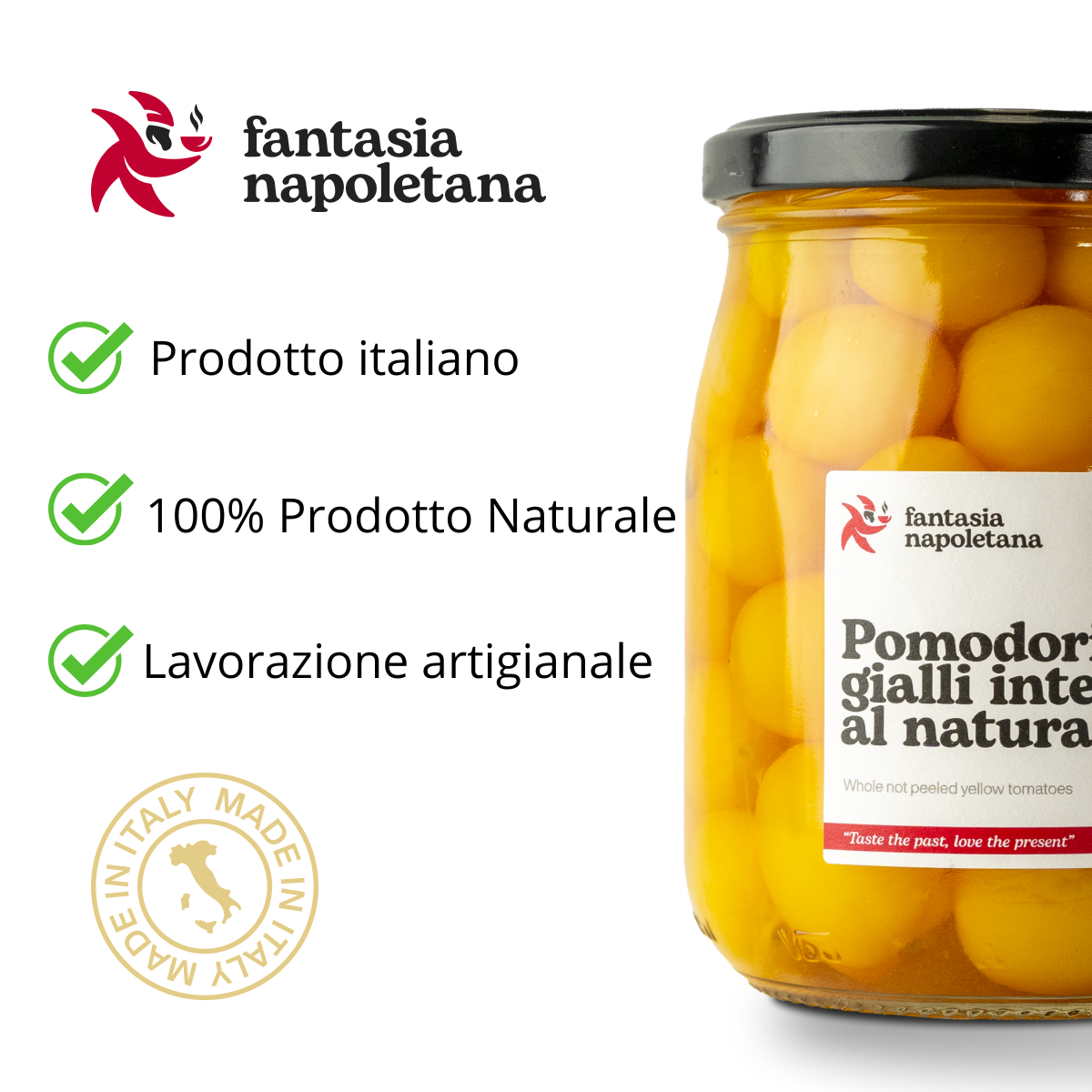 Pomodoro Giallo del Vesuvio Intero al naturale - 580ml