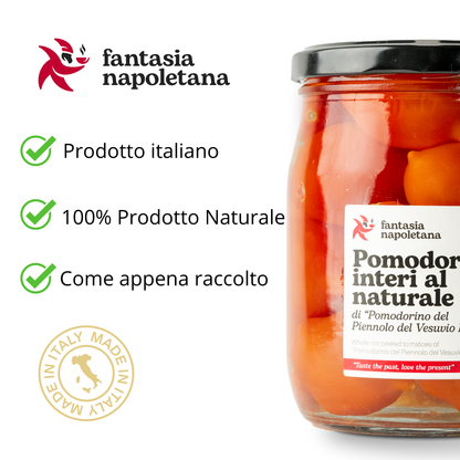 Pomdoro del Piennolo del Vesuvio D.O.P. - Intero al Naturale 580ml