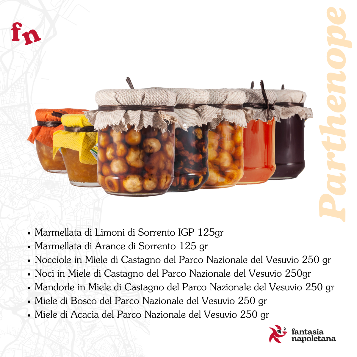 Confezione Regalo “Parthenope” Fantasia Napoletana - Delizie dolci del Vesuvio e di Sorrento