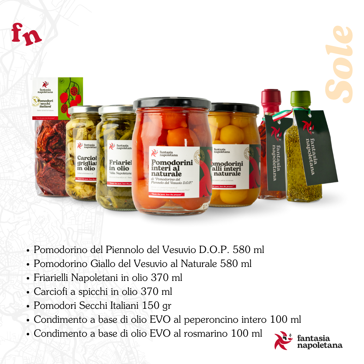 Confezione Regalo “Sole” Fantasia Napoletana - Sapori autentici del Vesuvio e della tradizione napoletana