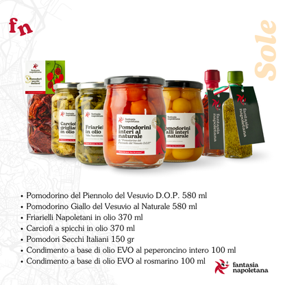 Confezione Regalo “Sole” Fantasia Napoletana - Sapori autentici del Vesuvio e della tradizione napoletana