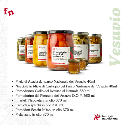 Confezione regalo "Vesuvio" - Box Gourmet con Pomodorini del Vesuvio, Carciofini in olio e Specialità gastronomiche