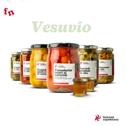 Confezione regalo "Vesuvio" - Box Gourmet con Pomodorini del Vesuvio, Carciofini in olio e Specialità gastronomiche