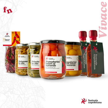 Confezione Regalo “Vivace” Fantasia Napoletana - Sapori autentici del Vesuvio con un tocco piccante